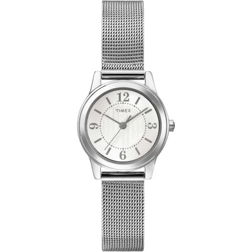 Timex Women's Watch Casey Silver Dial Stainless Steel Mesh Bracelet T2P4579J