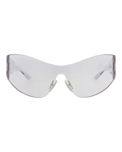 Balenciaga Womens Shield/Wrap Grey Grey Grey Fashion Designer Eyewear