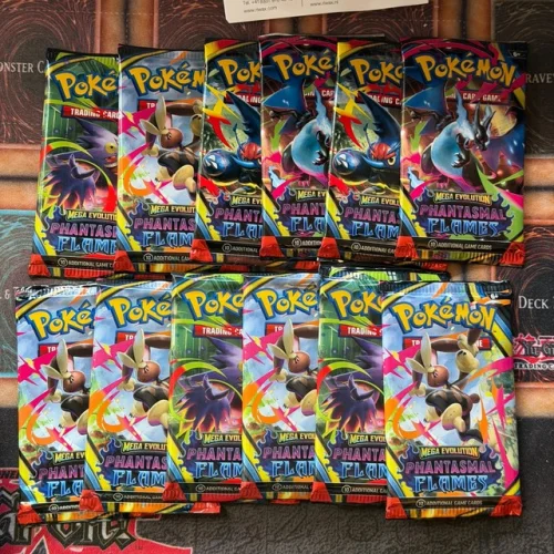 POKEMON TCG!  12x ME Phantasmal Flames BOOSTER PACK SEALED BRAND NEW