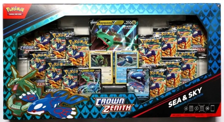 Pok&eacute;mon TCG Crown Zenith Sea & Sky Premium Collection Sealed