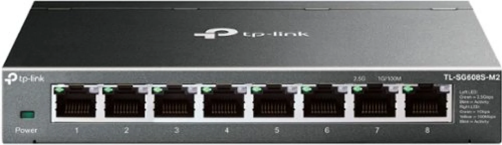 TP-Link - 8-Port 2.5G Multi-Gigabit Desktop Switch - Black