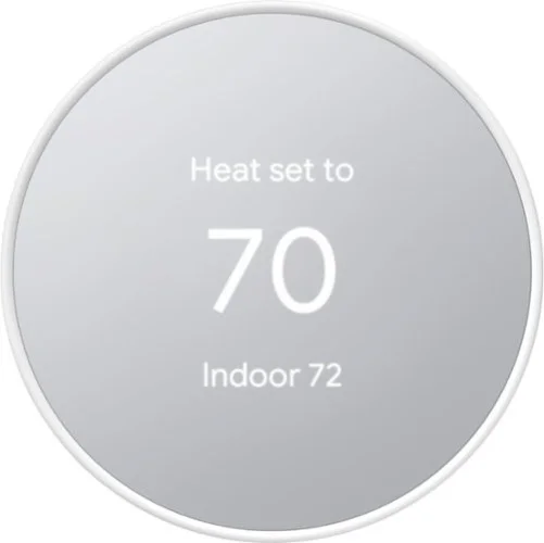 Google - Nest Thermostat - Programmable Wi-Fi Smart Thermostat - Snow