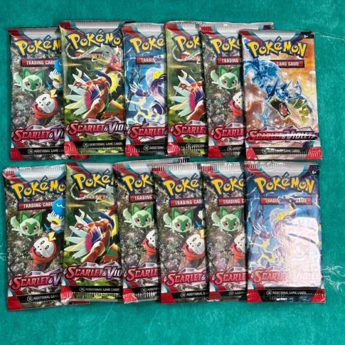 POKEMON TCG!  12x SV Scarlet & Violet BASE BOOSTER PACK SEALED BRAND NEW