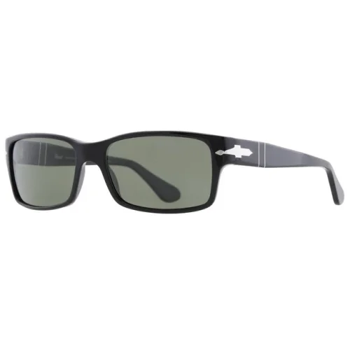 Persol Polarized Green Rectangular Men's Sunglasses PO2803S 95/58 58