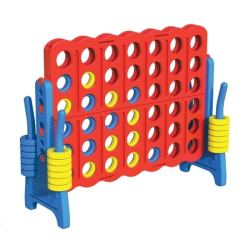 Realplay Jumbo 4-in-a-Row Connect Game &ndash; 4ft. Giant Indoor/Outdoor Yard Game with 42 Rings, Ages 6+