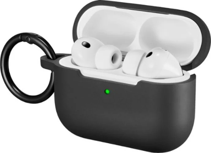 Best Buy essentials&trade; - Silicone Case for Apple AirPods Pro 3 - Black