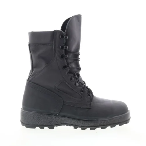 McRae Packed Navy Steel Toe Made In USA 9052 Mens Black Extra Wide Boots