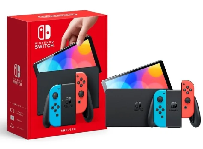 Nintendo Switch Neon Joy Cons 64GB OLED Gaming Console - Open Box