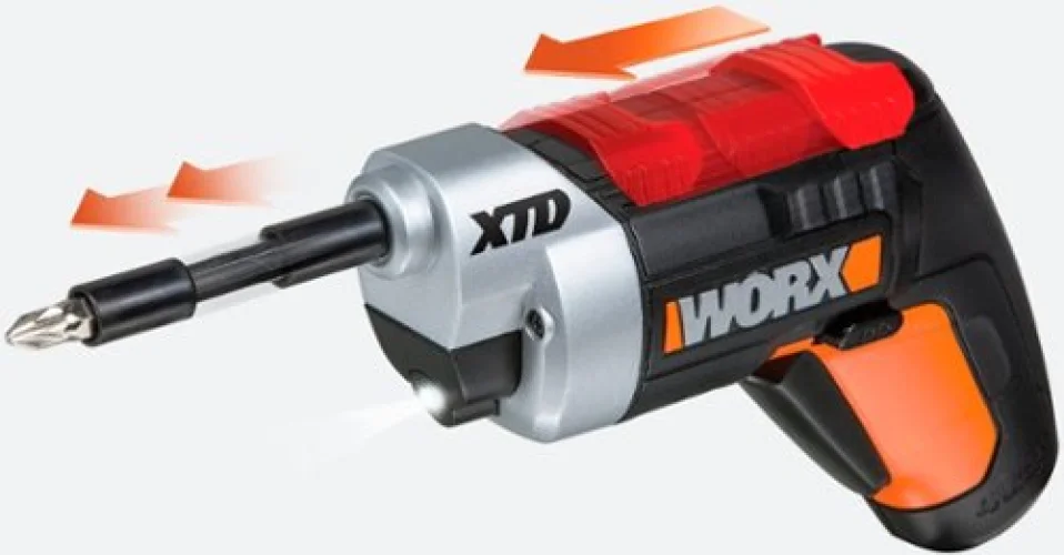 WORX - WX252L 4V XTD Xtended Reach Cordless Screwdriver - Red