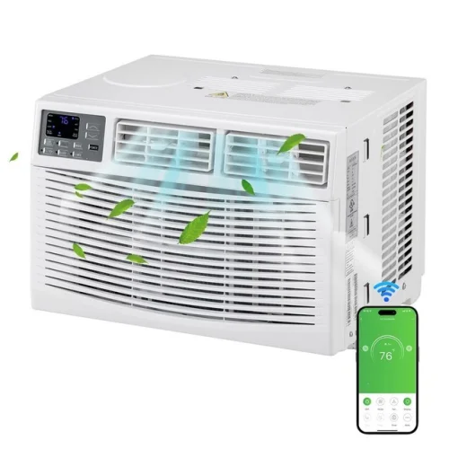 8,000 BTU 115V Window Air Conditioner with Wi-Fi & Remote Control  350sp.ft
