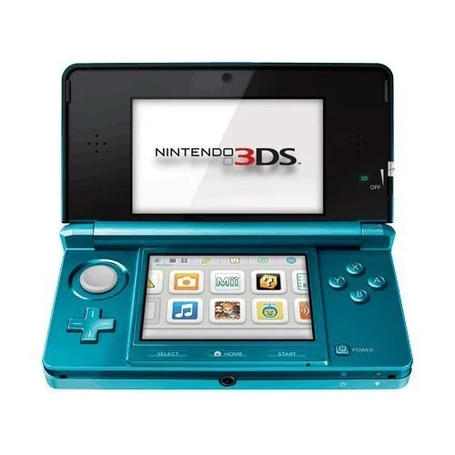 Nintendo 3DS (Japan) CTR-001(JPN) Aqua Blue (Very Good)