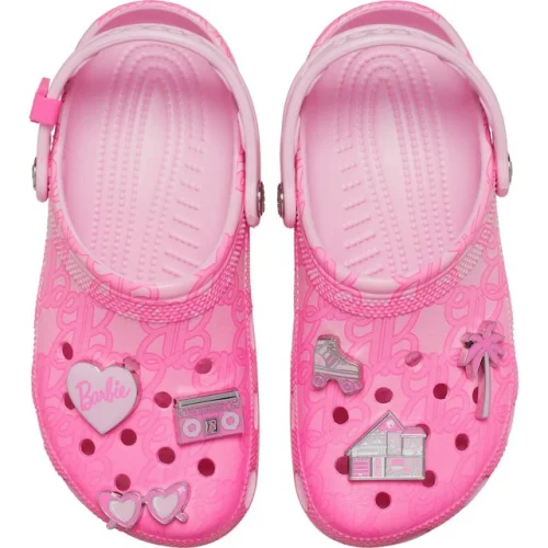 Crocs Adult Mattel Pink Barbie Classic Clogs