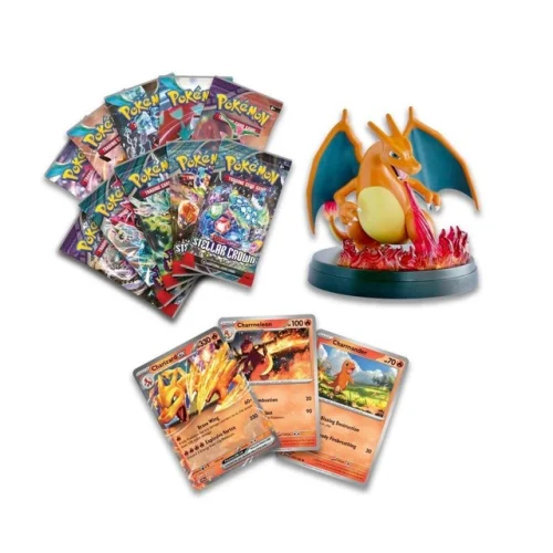 Pokemon Charizard EX Super Premium Collection - Figure + 3 Promo Card + 10 Packs