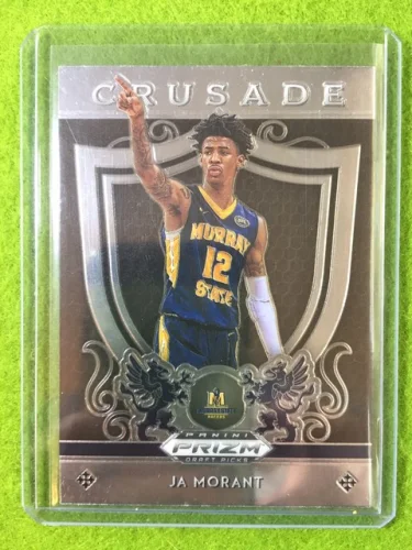 JA MORANT PRIZM ROOKIE CARD JERSEY #12 GRIZZLIES 2019 Panini Draft Picks CRUSADE