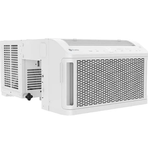 GE Profile - ClearView 550 Sq. Ft. 12,200 BTU Smart Ultra Quiet Window Air Conditioner - White