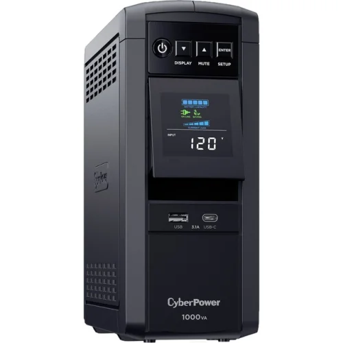 CyberPower CP1000PFCLCD-R 1000VA/600W Pure Sine Wave UPS - Certified Refurbished