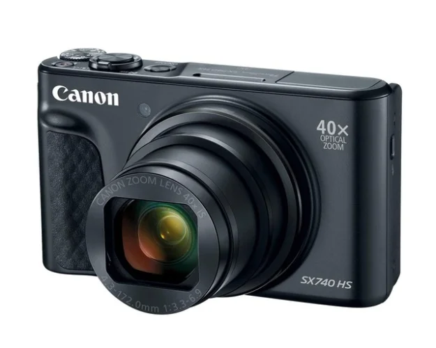 Canon PowerShot SX740 Digital Camera w/40x Zoom, 4K Video & Tilt LCD, Black