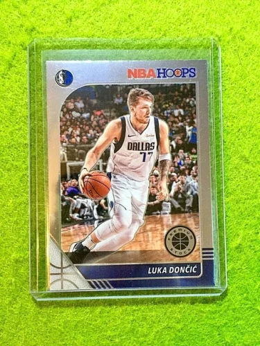 Luka Doncic SILVER CHROME CARD Dallas MAVERICKS 2019 Hoops PREMIUM STOCK