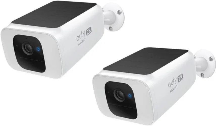 eufy 2K Solar Security Cameras Wireless Outdoor Spotlight SoloCam S230 (2Pack)