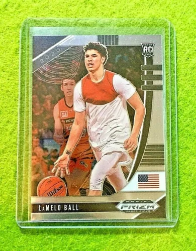 LAMELO BALL PRIZM ROOKIE CARD JERSEY #1 CHARLOTTE HORNETS RC 2020 Prizm Draft rc