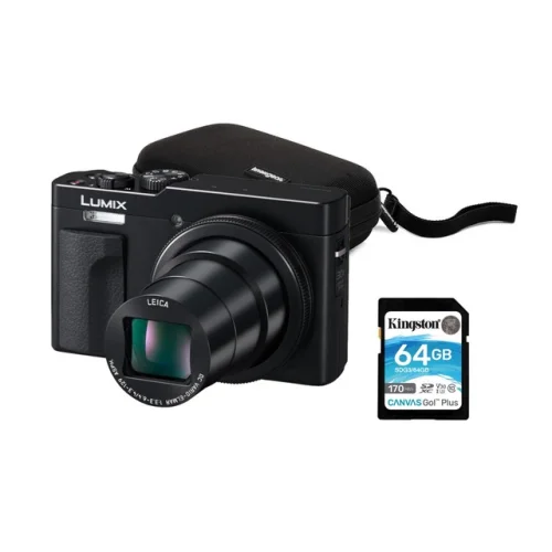 Panasonic LUMIX ZS99 30x Zoom Point Shoot Digital Camera (Black) Bundle