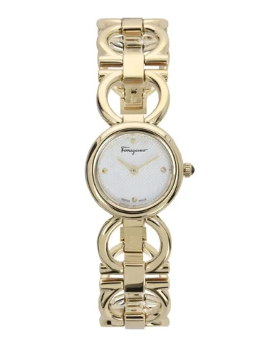 Ferragamo Double Gancini Stud Women&rsquo;s Bracelet Watch, Swiss Made Luxury