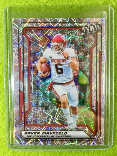 BAKER MAYFIELD JERSEY #6 OKLAHOMA PRIZM CARD BROWNS SP/99 REFRACTOR 2019 VIP SSP