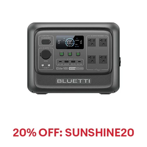 BLUETTI Elite 100 V2 1024Wh 1800W Portable Power Station for Camping Refurbished