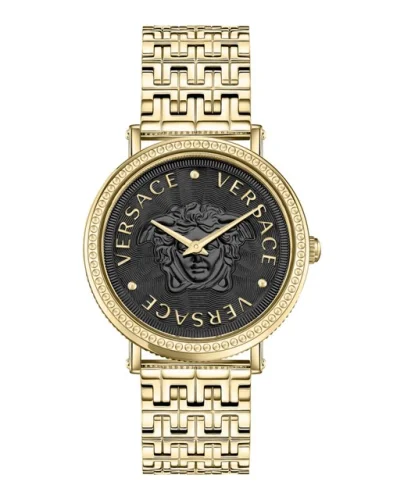 Versace Womens  Gold 37mm Bracelet Fashion Watch