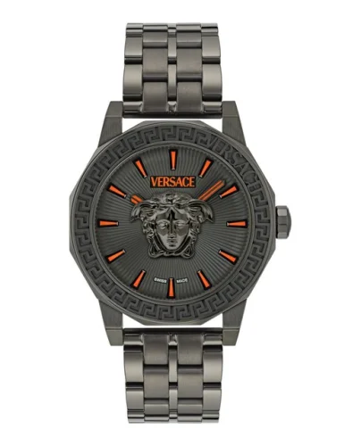 Versace Mens  Gun 43mm Bracelet Fashion Watch