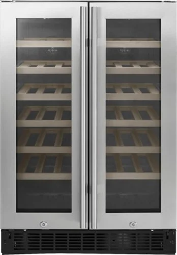 Insignia&trade; - Dual Zone Wine and Beverage Cooler with Glass Doors - Stainless Steel
