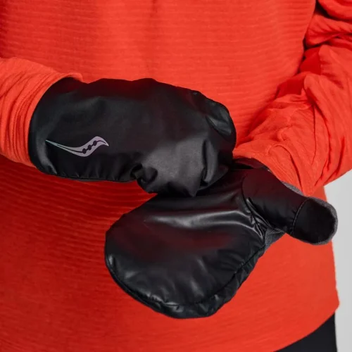 Saucony Unisex Hurricane Mitt Black S/M  Accessories