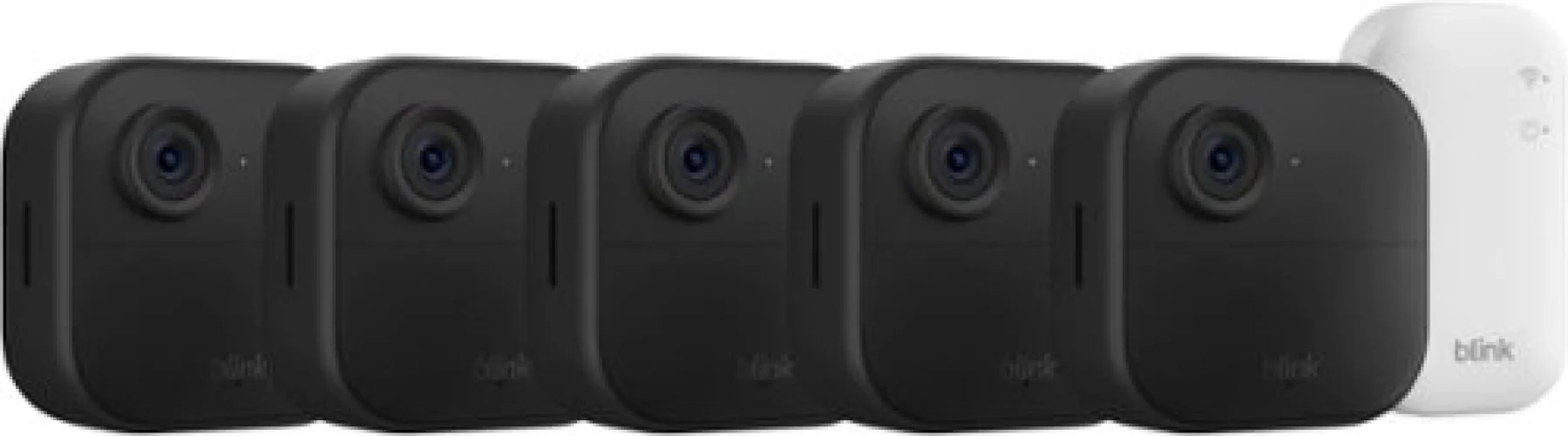 Blink - Outdoor 4 &ndash; Wireless smart security camera, two-year battery life, 1080p HD. Sync Module Core included &ndash; 5 Cameras - Black