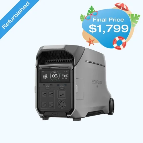EcoFlow DELTA Pro 3 4000Wh LFP Portable Power Station Certified Refurbished