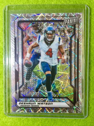 DESHAUN WATSON PRIZM CARD JERSEY #4 REFRACTOR /99 SP TEXANS 2019 National VIP SP