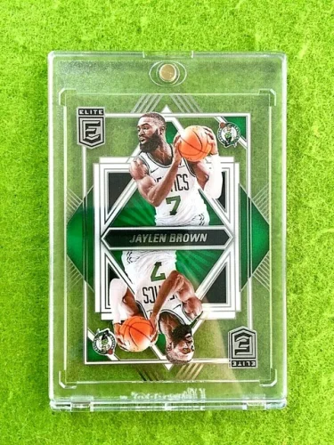 JAYLEN BROWN CLEAR CARD JERSEY#7 CELTICS 2021-22 Donruss Elite DECK Jaylen Brown