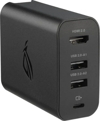 ASUS - ROG 100W Charger Dock for ROG Xbox Ally (HDMI 2.0, USB-A, USB-C) - Black