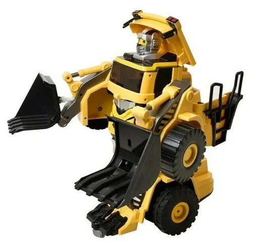 Odyssey Toys Diggin' Moto​ Remote Controlled Transforming Robot Bulldozer
