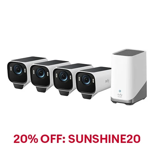 eufy eufyCam S3 Pro Solar Camera Security System 4K MaxColor Night Vision|Refurb
