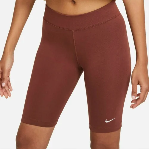 Nike Women's Sportswear Essential Bike Shorts Burgundy  Sz XS cz8526-231