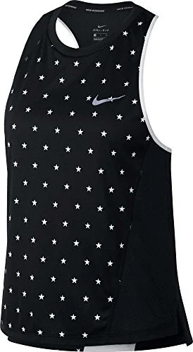 Nike Women's Americana Running Tank Top Black  Sz S AQ0395-010