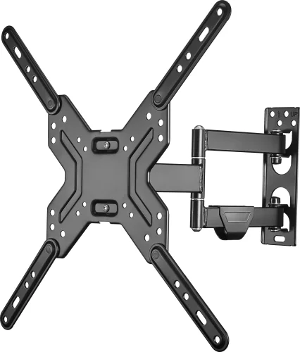 Best Buy essentials&trade; - Full Motion TV Wall Mount for Most 19&ndash;50" TVs - Black