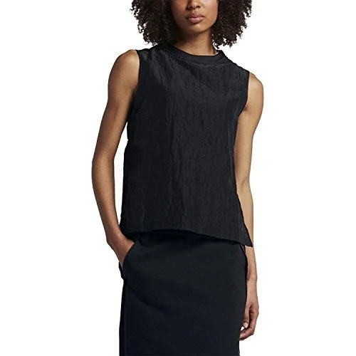 Women's Nike Sportswear Tech Hypermesh Sleeveless Shirt Black Sz XS 846447-010