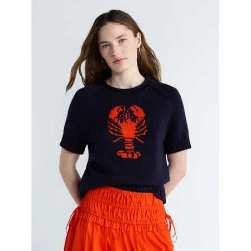 Free Assembly Women's and Women's Plus Roll Neck Cotton Sweater with Short Sleeves, Sizes XS-4X