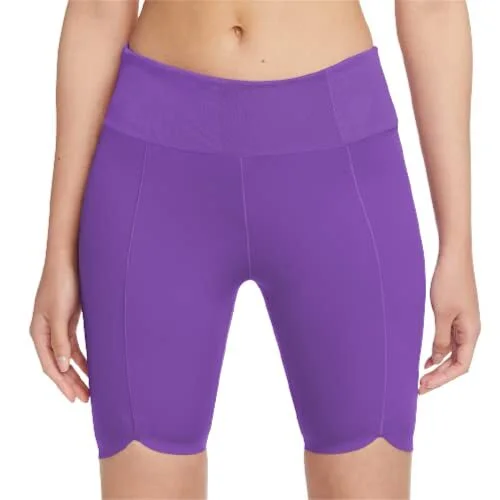 Nike Womens One Luxe 7in Icon Clash Compression Shorts Purple DA0837 528