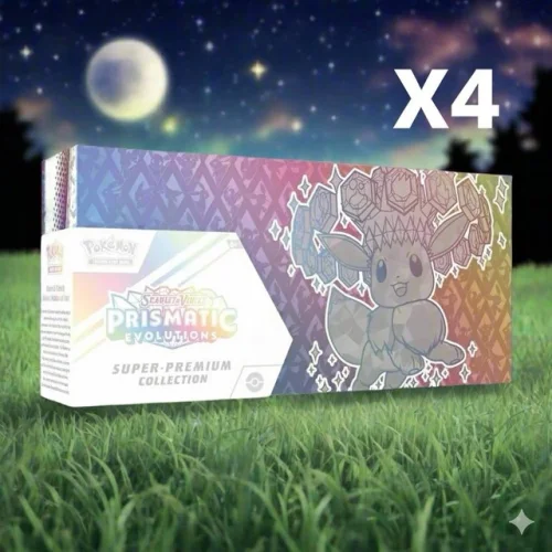 Pokemon TCG: Prismatic Evolutions Super-Premium Collection Case SEALED 60 Packs