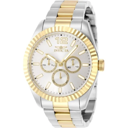 Invicta Men's Watch Specialty Quartz Silver Tone Dial Two Tone Bracelet 49516