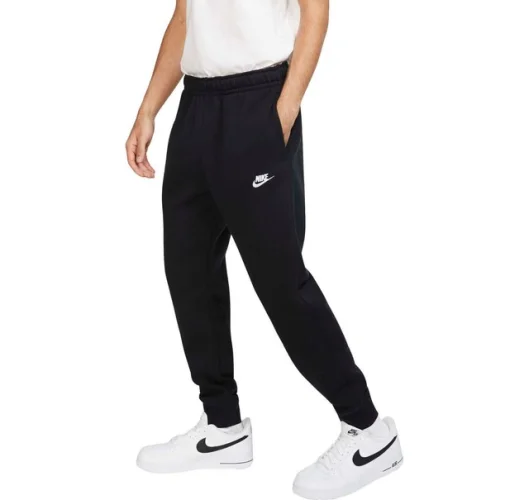 Mens Nike Swoosh Athletic Club Jogger Fleece Pants Sweatpants Black Grey New