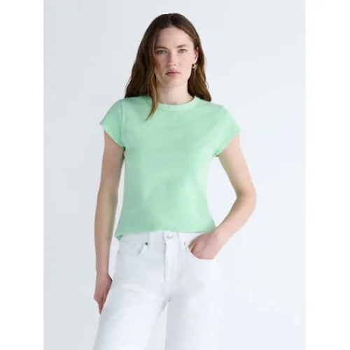 Free Assembly Women's and Women's Plus Cap Sleeve Tee, Sizes XS-4X