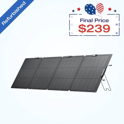 EcoFlow 220W NextGen Solar Panel Kit Waterproof IP68 for Outdoor RVs Refurbished